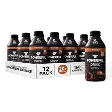 Amazon Com Powerful Foods Protein Shake 20g Protein Greek Yogurt Low Carb Gluten Free Kosher Ready To Drink Chocolate 12 Oz Pack Of 12 Health Household