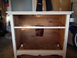 How to turn a dresser into a bathroom vanity 1. Make A Bathroom Vanity Out Of An Old Dresser 11 Steps Instructables