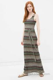 Koton Elbise Modelleri Yesil Uzun Askili Desenli Belden Kusakli Sadekadinlar Moda Sadekadinlar Moda Elbise Modelleri Moda Stilleri Ve Maksi Elbiseler