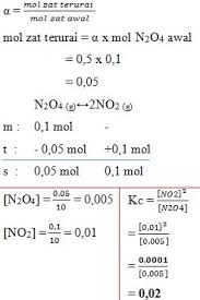 Jika gula yang dicampur terlalu banyak maka gula tersebut tidak akan larut lagi (lihat grafik 9.1). 60 Soal Kesetimbangan Kimia Pilihan Ganda Jawaban Pembahasan