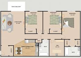 1 and 2 bedroom home plans may be a little too small, while a 4 or 5 bedroom design. 1 2 3 Bedroom Floor Plans At River Place Apartments In Milwaukee Wi