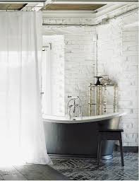 Easy to install — our exposed brick tiles are lightweight and designed with ease of installation in mind so that. Exposed Brick Walls Eclectic Bathroom Elle Decor
