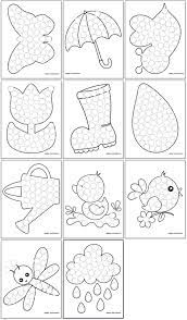 Fruit and vegetable dab it dot marker pages. Free Printable Spring Do A Dot Marker Coloring Pages The Artisan Life