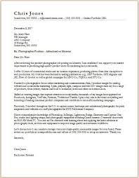 Photographer Cover Letter Sample Monster Com