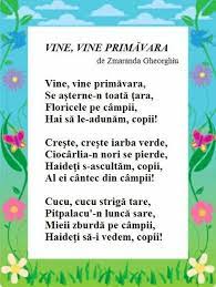 Vine vine primavara versuri autor. 160 Best Poezii Povesti Basme Ideas Poezii ActivitÄÈi PreÈcolari Versuri Pentru Copii