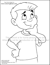 Check out all the brand read more Kid Thinking Free Coloring Page Wayne Bell Flickr
