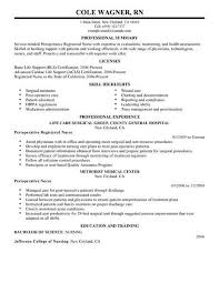 best perioperative nurse resume example