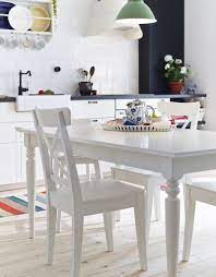 Concealed locking function prevents gaps between top and leaf and keeps the extra leaf in place. Ingatorp Ingolf Table And 4 Chairs White Ikea In 2021 Kitchen Table Decor Dining Room Table Set Modern Kitchen Tables