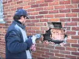 If the bricks in your siding or brick wall are breaking apart, simple patching probably won't work. How To Repair A Broken Brick Face U Can Brick Face Repair Youtube Brick Repair Brick Face Antique Brick Wall