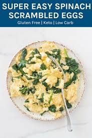 Super Easy Spinach Scrambled Eggs Recipe Scrambled Eggs With Spinach Spinach And Eggs Breakfast Scrambled Eggs Recipe