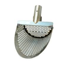 These kinds of knifes have a sweet value that could go up to 40 bucks. T Rex 6 5 Wide Wet Stainless Steel Sand Scoop With 3 8 Holes Metal Detecting Serious Metal Detecting