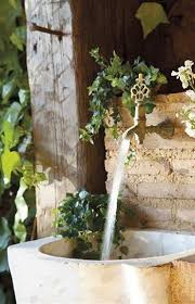 old garden dreams: outdoor stone sink