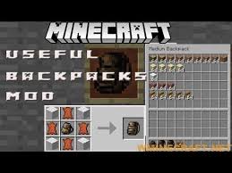 A mod that adds an interesting twist to the meaning of wearing a backpack that can also be placed when the player gets tired carrying it, with a broad selection for all taste and preferences. Useful Backpacks Mod 1 16 4 1 15 2 Minecraft In 2021 Minecraft Mods Minecraft Minecraft Challenges