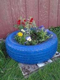 Image result for flowers on tires