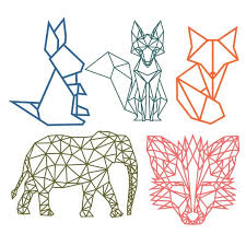 Geometric Animal Cuttable Design Geometric Animals Geometric Elephant Geometric Drawing