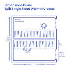 A room created in the existing bedroom; Split Single Sided Walk In Closets Walk In Closet Dimensions Walk In Closet Walk In Closet Size