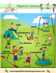 Write the words from exercise 1 in the correct group. The Park And The Playground Vocabulary Pdf Learning English For Kids Vocabulary Teach English To Kids