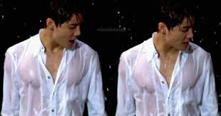 Junsu In A Wet White Shirt Sigh Always Wet T Shirt Shirt Drawing Shirtless Men