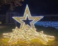 Large Outdoor Christmas Star Decorations 2D White Sculptures ...