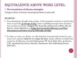 Și pentru ei va fi viața cu soare Equivalence At Word Level The Meaning Of Single Words And Expressions Equivalence At Word Level SÉhifÉ 7