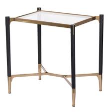 Purchase as an extending glass dining table set or individually, shipped worldwide. 23 5 Black And Gold Rectangle Glass Top End Table Walmart Com Walmart Com
