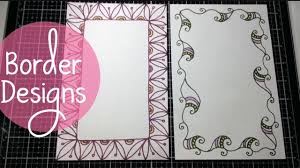 Border Designs For School Projects Project File Design Youtube Border Design File Decoration Ideas School Projects