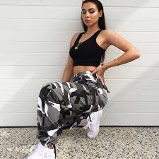 Image 2019 Camouflage Pants Women Camo Pants Outfit Camouflage Jeans