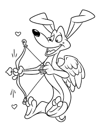 Welcome to the coloring pages for puppy pictures. Dog Dachshund Cupid Love Coloring Pages Cartoon Stock Illustration Illustration Of Amur Aiming 84017869