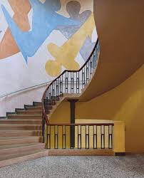 Mural By Oskar Schlemmer On Staircase By Henry Van De Velde Bauhaus University Weimar 1911 Bauhaus Art Art And Architecture Bauhaus Building