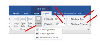 Drop that measure into your table on rows with auto column width turned on. How To Adjust Table Columns In Word Autofit Cedarville University