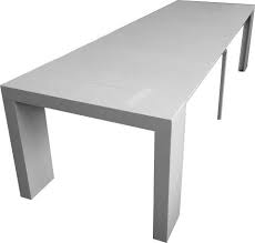 Here is the ultimate in folding dining room tables. Transformer Extendable Dining Table Expands From Console Table To Large Dining Table Seating 10 Glazed White Buy Online In Belize At Belize Desertcart Com Productid 37578219