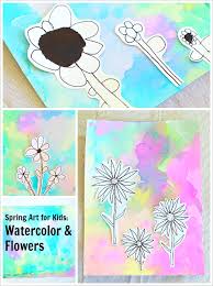 Creating various color swatches allows you to see the characteristics of the color you are working with. Spring Art Projects Flowers On Watercolor Background Buggy And Buddy