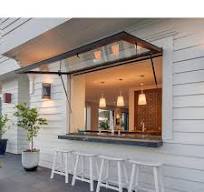 ESWDA Aluminium Gas Strut Pass Through Windows Push Out Flip Windows For  Kitchen Bar