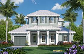 Flowers, animals, birdhouses, wind mills, lighthouses and wall signs, along with wrought iron planters, trellises and gates. Beach House Plan Caribbean Florida Style Coastal Home Floor Plan