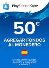 No hay productos disponibles para en este código postal, se ha hecho una búsqueda en todo el catálogo. Playstation Store Psn Tarjeta Prepago Tarjeta 50e Para Playstation 4 Yambalu Juegos Al Mejor Precio