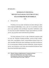 Bab 9 kajian mengenai hubungan etnik dan integrasi nasional pengenalan 9.1 hubungan etnik dan integrasi nasional adalah isu yang penting dalam pembinaan negara malaysia yang berbilang etnik. Peran Manajemen Pendidikan Dalam Masyarakat Multikultural