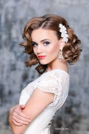 Gorgeous Wedding Hairstyles And Makeup Ideas Short Wedding Hair Vintage Wedding Hair Loose Curls Wedding