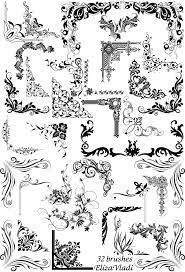 Free Brushes Abr Corners By Elizavladi Photoshop Prints Pattern