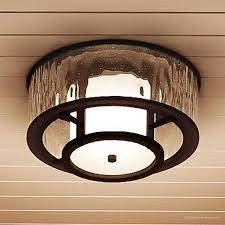 Outdoor flush mount lights are short fixtures that make a large impression for exterior living areas. Urban Ambiance Luxury Coastal Outdoor Flush Mount Ceiling Fixture Size 7 3 8 H X 15 W With Farmhouse Style Elements Olde Bronze Finish And Distressed Clear Shade Uhp1014 Walmart Com Walmart Com