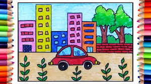 How To Draw City Scenery Step By Step For Beginners City Scenery Drawing Easy Youtube How to draw a city with road very easy drawing for kids. how to draw city scenery step by step for beginners city scenery drawing easy