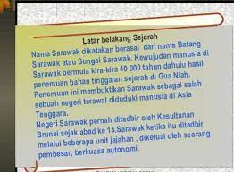 Cerita asal usul kelapa di sarawak. Asal Usul Nama Sarawak Asal Kamek Anak Sarawak Facebook