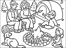 Pin By Shelley Mccandless On Quiet Book Pages Camping Coloring Pages Summer Coloring Pages Family Coloring Pages