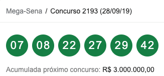 Os sorteios normalmente ocorrem às quartas e sábados. Mega Sena 2193 Resultado Mega Sena Hoje Mega 2 193