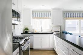 Natural burlap valance roman shades custom made black ribbon ties rod pocket country farmhouse living nursery cordless cafe kitchen drapes zahrazart 5 out of 5 stars (913) Black And White Kitchen With Peninsula Cottage Kitchen