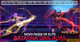 Free fire has many more changes at the start of every month, one of the thing is elite pass this is the product of the game that every player want, but this is n. Free Fire New September 2020 Elite Pass With Discount Check Out The Skins