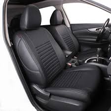 Lingyue Full Set Leatherette Custom Fit Car Seat Cover For Rogue 2014 2015 2016 2017 2018 2019 Airbag Compatible Black Co In 2020 Nissan Rogue Interior Car Seats Car