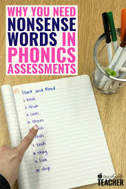 Students then circle the nonsense words. Why You Need Nonsense Words In Phonics Assessments