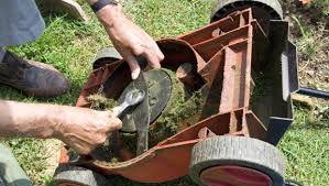 Image result for change lawnmower blades photos