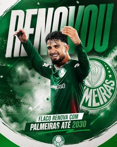 ⚠️⚠️⚠️URGENTE! Palmeiras acerta renova&ccedil;&atilde;o de Flaco L&oacute;pez at&eacute; fim de 2030. A assinatura do novo acordo deve acontecer nos pr&oacute;ximos dias. O v&iacute;nculo atual vai at&eacute; o fim de 2029. A renova&ccedil;&atilde;o