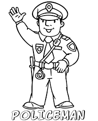 Very old police car coloring pages. Printable Policeman Coloring Page For Kids Topcoloringpages Net